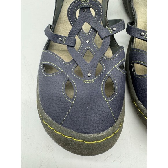 JBU by Jambu Women Sydney Mary Jane Sandals Size 10M Blue Slip On Casual Leather - Picture 5 of 14